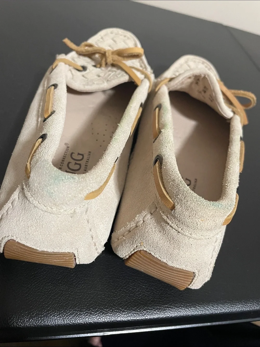 UGG Woven Suede Flat Loafers Size 8 - Picture 8 of 8